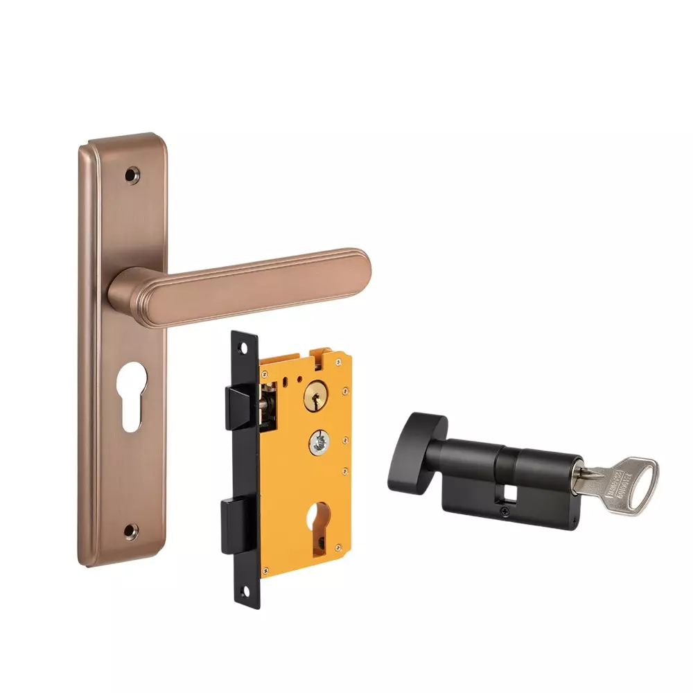 Dorset ML Series Zamor Lock Sets With Knob and Key Cylinder 70 mm CB Finish, ML ZAM