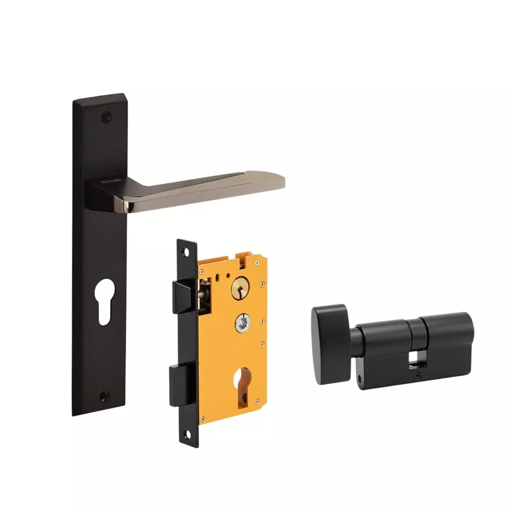 Dorset ML Series Rivaan Lock Sets With Coin and Knob Cylinder 60 mm GMBN Finish, ML RVN