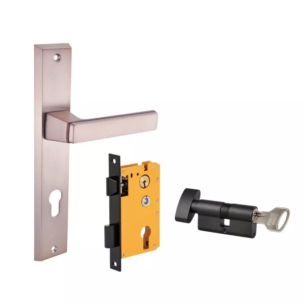 Dorset ML Series Fold Lock Sets With Knob and Key Cylinder 60 mm CBWD Finish, ML FOL