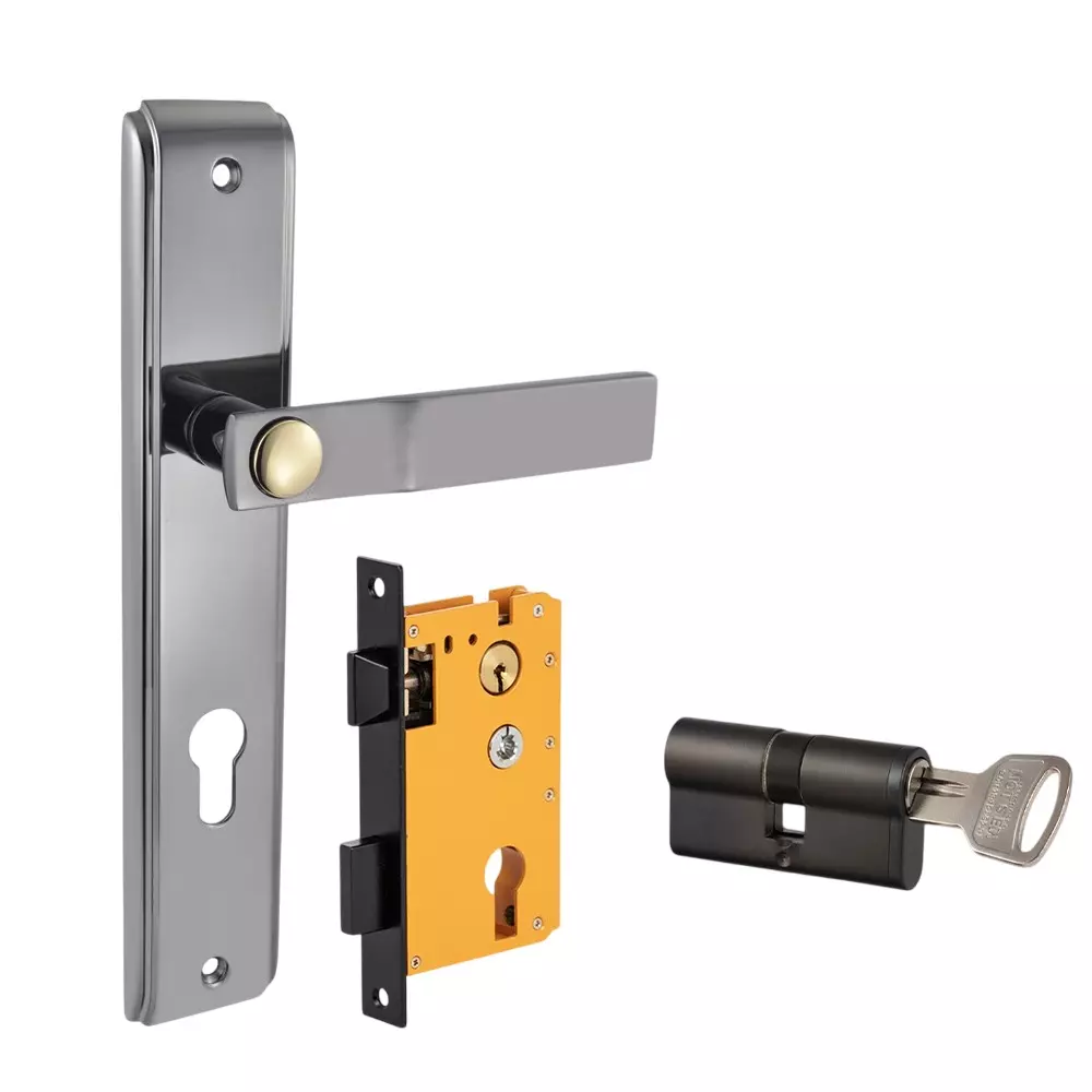 Dorset ML Series Luce Lock Sets With Both Side Key Cylinder 70 mm BNFG Finish, ML LCE