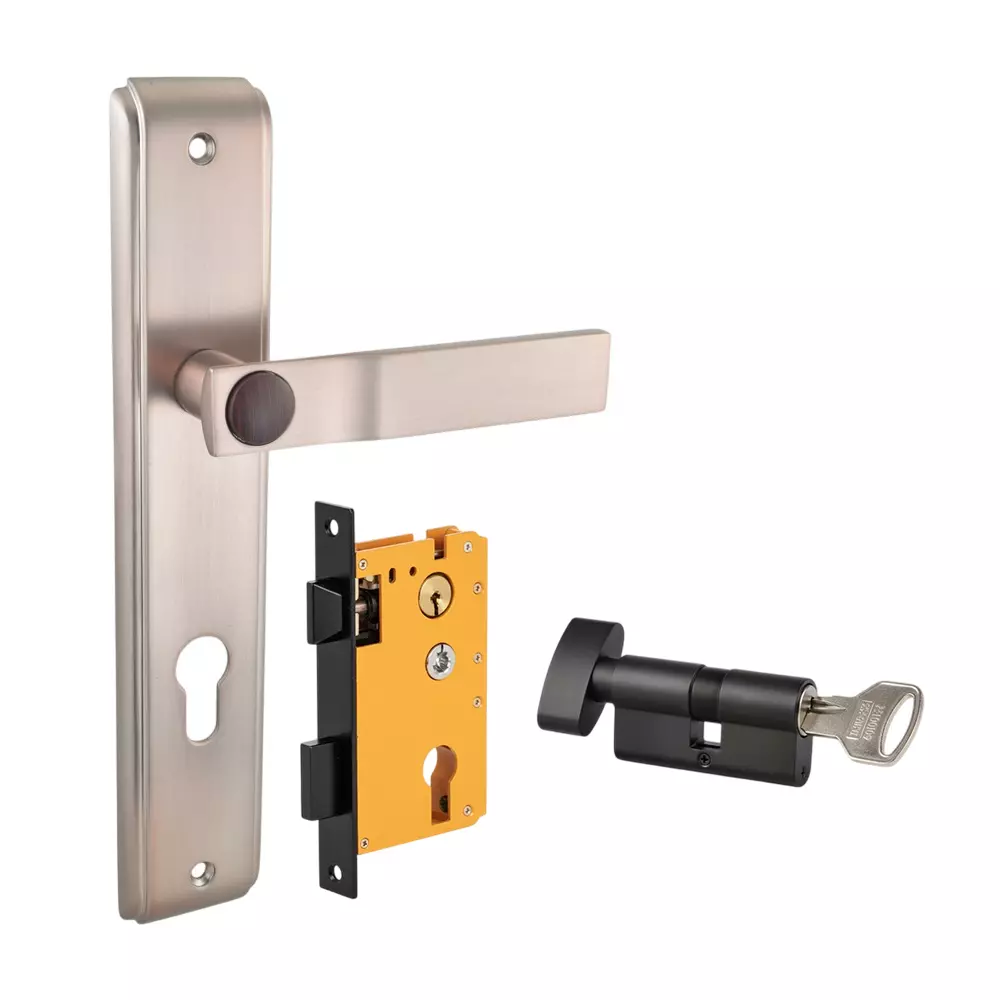 Dorset ML Series Luce Lock Sets With Knob and Key Cylinder 60 mm CBWD Finish, HL LCE OR
