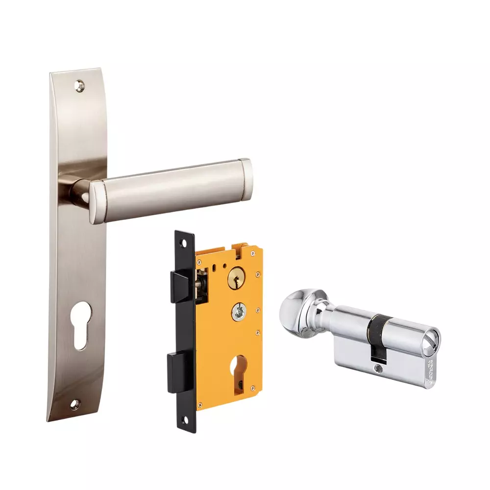 Dorset HL Series Dave Lock Sets With Coin and Knob Cylinder 60 mm SS Finish, HL DAV