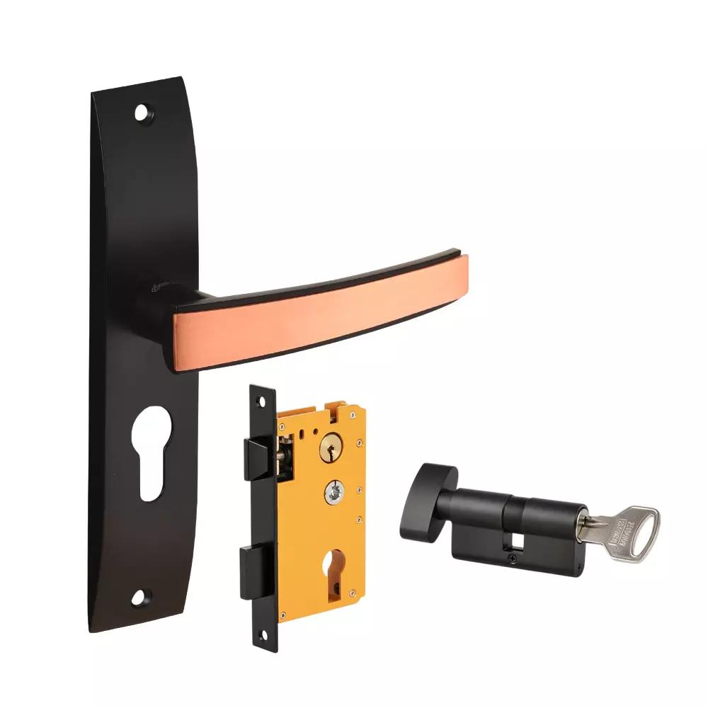 Dorset ML Series Amira Lock Sets With Knob and Key Cylinder 60 mm GMCU Finish, ML AMA OR