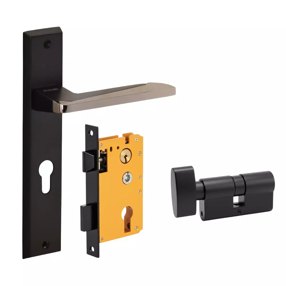 Dorset ML Series Rivaan Lock Sets With Coin and Knob Cylinder 60 mm GMBN Finish, ML RVN OR