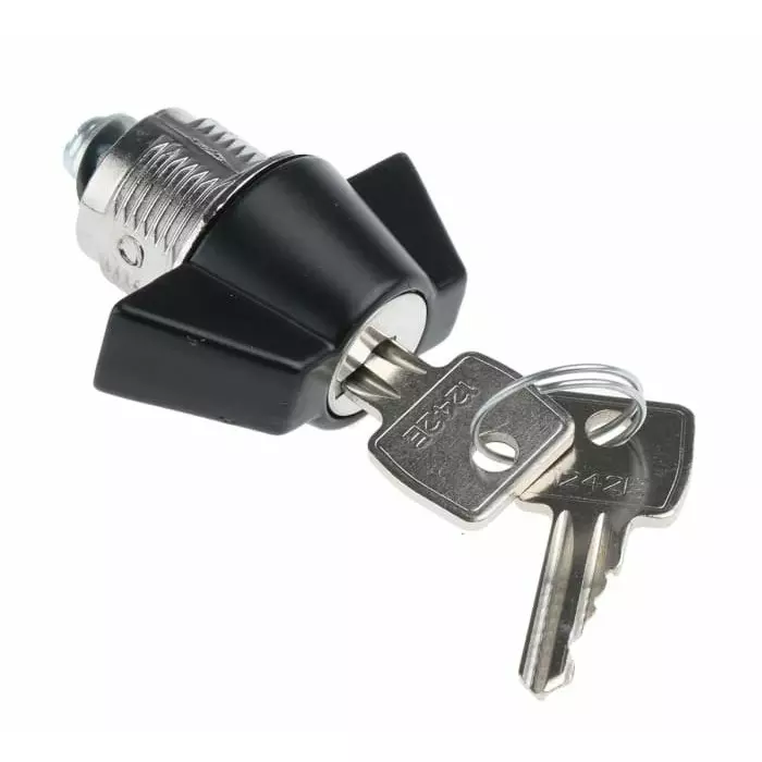 Euro-Locks Camlock 16 mm Panel-to-Tongue 23x20.2 mm Cutout Key , F383-01-1