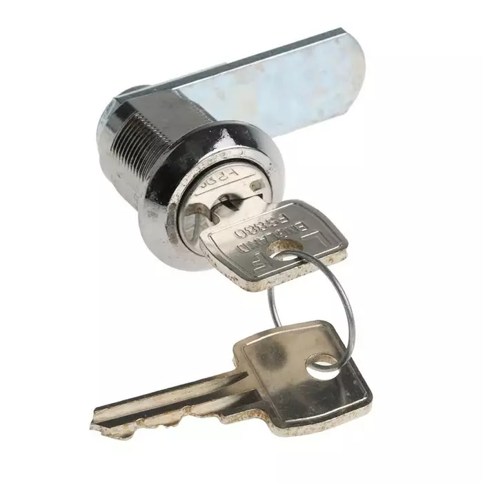 Euro-Locks a Lowe Fletcher group Company Camlock 20 mm Panel-to-Tongue 19.1x16.6 mm Cutout Key Unlock, 2724032