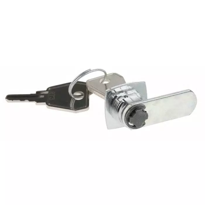 Euro-Locks a Lowe Fletcher group Company Camlock 8 mm Panel-to-Tongue 16.1x13.1 mm Cutout Key Unlock, 207012