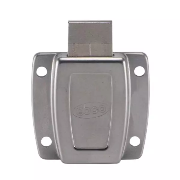 Ebco Securite Drawer Lock with Brass Key Brushed Steel Finish and Size 20 mm, P-SRD-20B