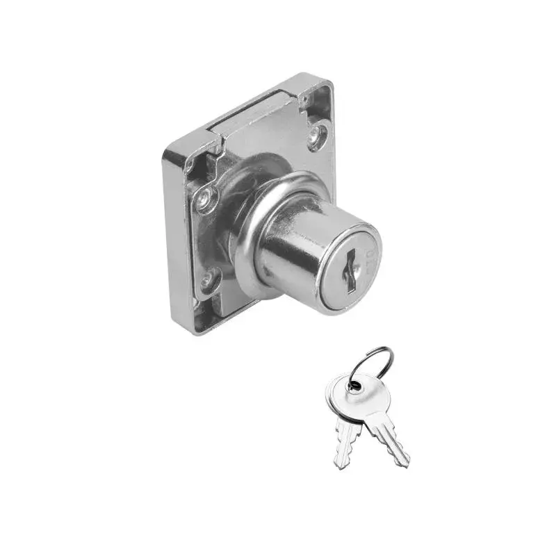 OZONE Multi Drawer Lock 22 mm Door Thickness Nickel Steel Key Material 22 mm Barrel Length Zinc Die Cast Lock, OE-MPLS 22MM CP