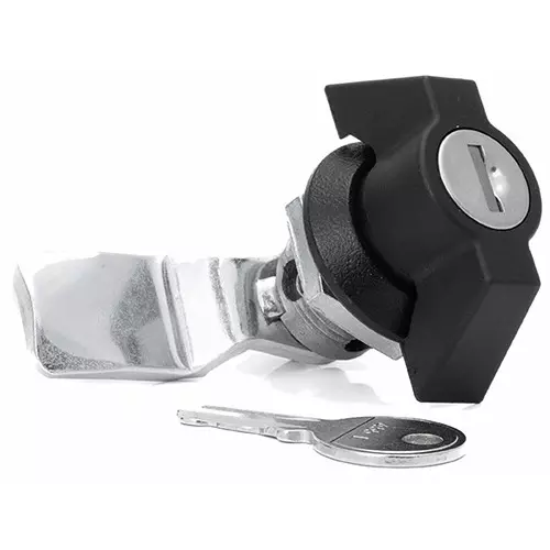 RS PRO Camlock Zinc Plated Steel Silver IP54 22.5 mm 23.9 mm Key, 188940