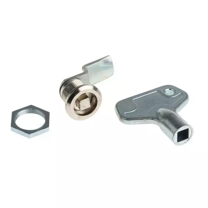 Euro-Locks a Lowe Fletcher group Company Camlock 12.8 mm Panel-to-Tongue 16.3x14.1 mm Cutout Key Unlock, B236086