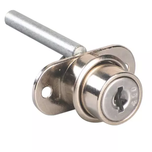 Ebco Target Pedestal Lock Nickel Plated Finish and 20 mm Cutout, E-MPL2-20
