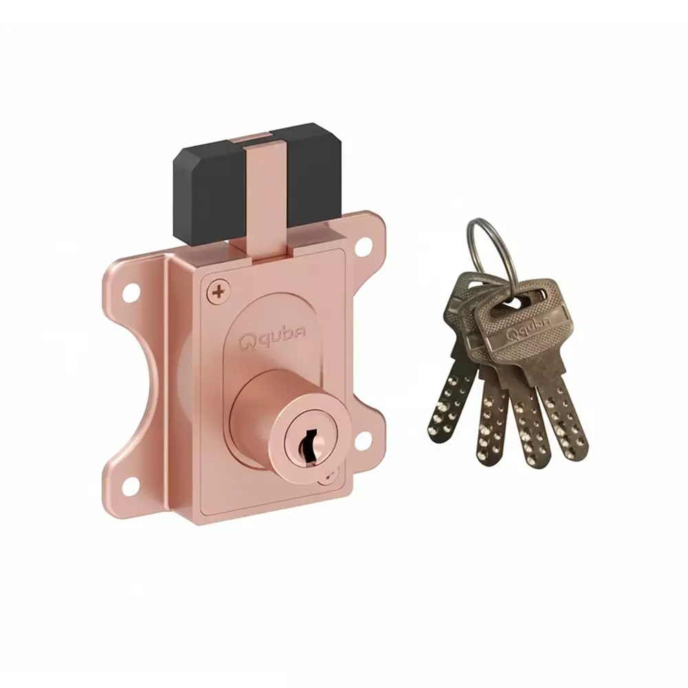 Quba Center Sliding Lock 25 mm RG Finish, Q 203CSL