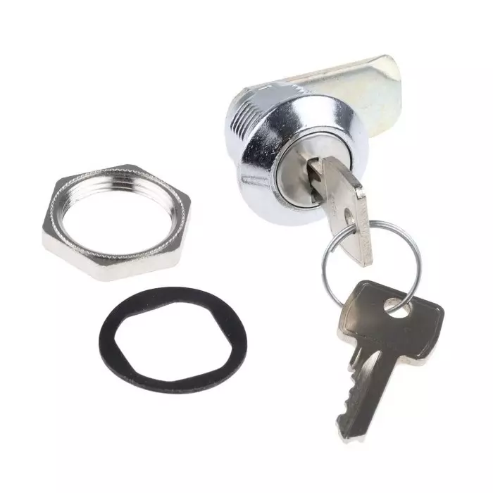 Euro-Locks Camlock 16 mm Panel-to-Tongue 23x20.2 mm Cutout Key, F328-03-2