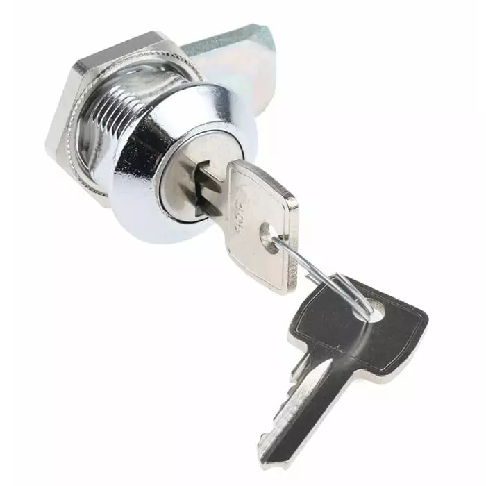 Euro-Locks Camlock 16 mm Panel-to-Tongue 23x20.2 mm Cutout Key Unlock, F328-03-2