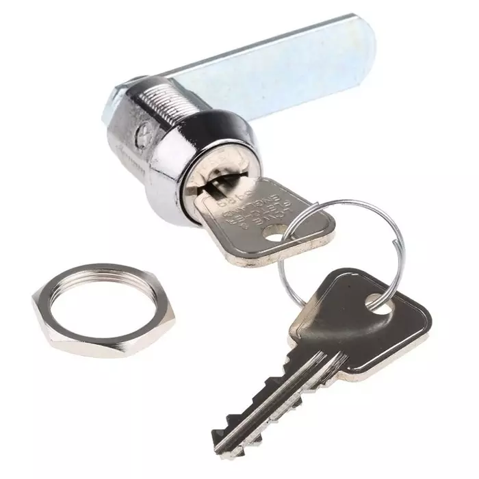 Euro-Locks a Lowe Fletcher group Company Camlock 20 mm Panel-to-Tongue 19.1x16.6 mm Cutout Key Unlock, 2105512