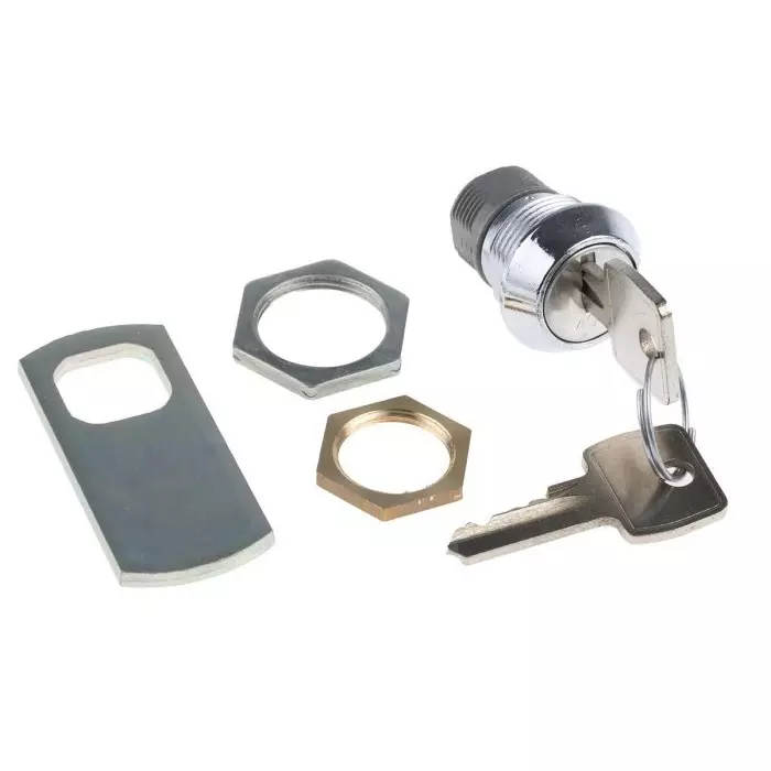 Euro-Locks a Lowe Fletcher group Company Camlock 13 mm Panel-to-Tongue 20.1x17.6 mm Cutout Key Unlock, F5E-03-2