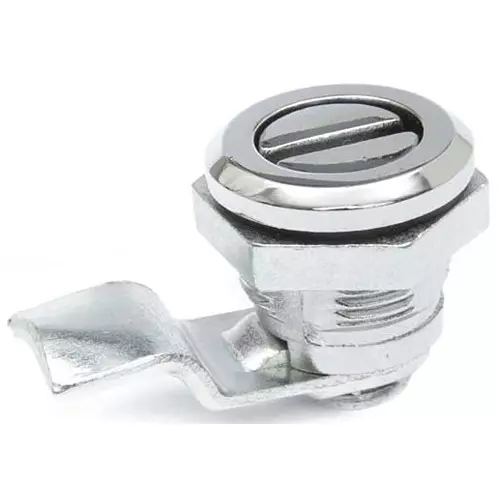 RS PRO Camlock Zinc Plated Steel Silver IP54 16.1 mm 14 mm Slotted Head, 188877