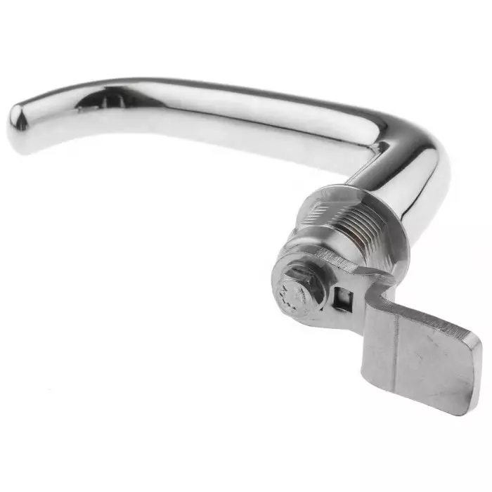 Steinbach & Vollman Stainless Steel Camlock 32 mm Panel-to-Tongue 20.2x20.2 mm Cutout Handle Unlock
