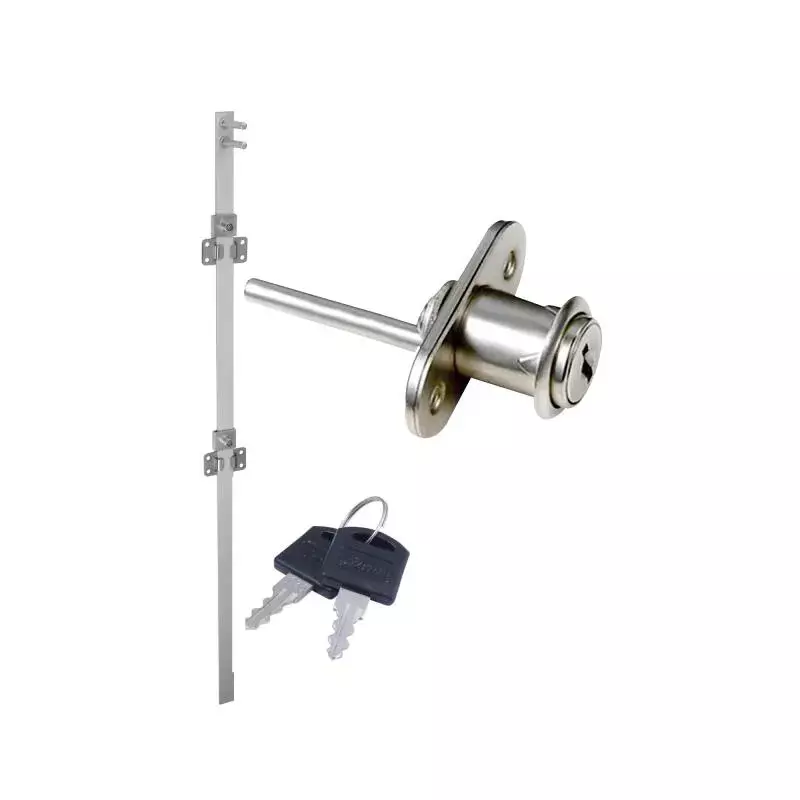 OZONE Multi Drawer Lock 20 mm Door Thickness Plastic head Key Material 20 mm Barrel Length Zinc Die Cast Lock, OE-MDL-4PP 580MM CP