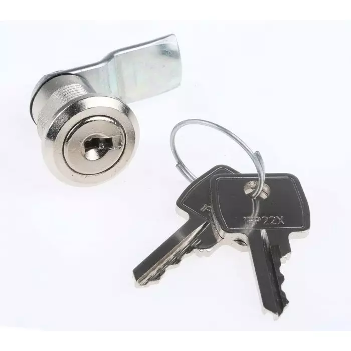 Euro-Locks a Lowe Fletcher group Company Camlock 15.5 mm Panel-to-Tongue 16.3x14.1 mm Cutout Key Unlock, B233017