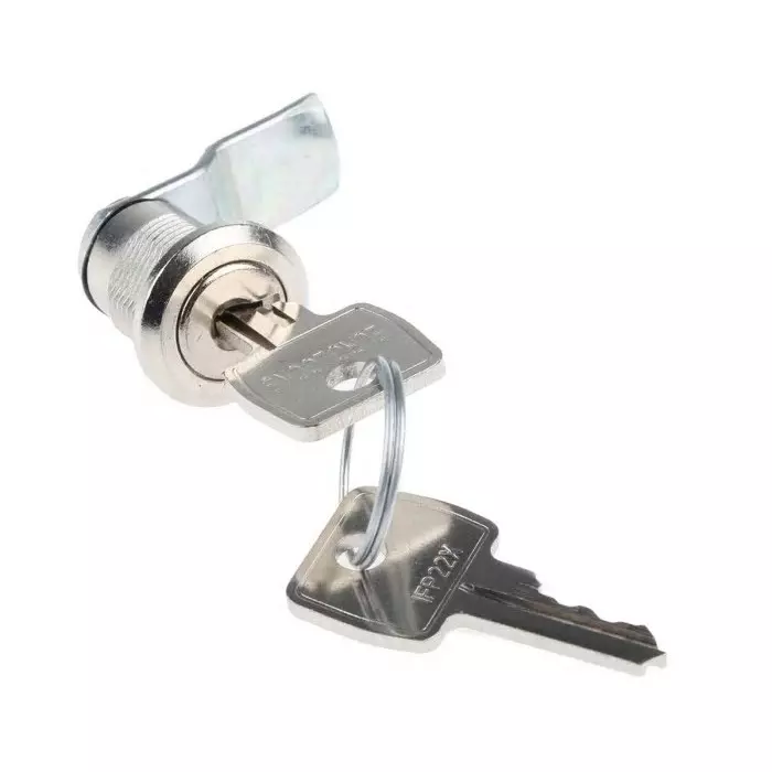 Euro-Locks a Lowe Fletcher group Company Camlock 15.5 mm Panel-to-Tongue 16.3x14.1 mm Cutout Key Unlock, B233017