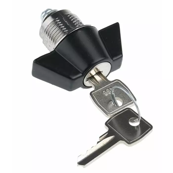 Euro-Locks Camlock 16 mm Panel-to-Tongue 23x20.2 mm Cutout Key Unlock, F383-01-1