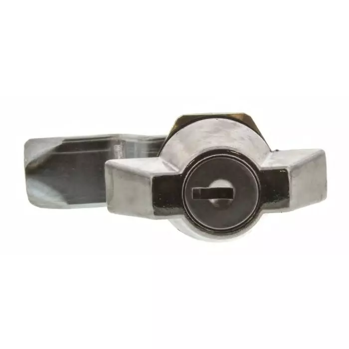 Euro-Locks a Lowe Fletcher group Company Camlock 16.1 mm Panel-to-Tongue 20.1x22.5 mm Cutout Key Unlock, 25012