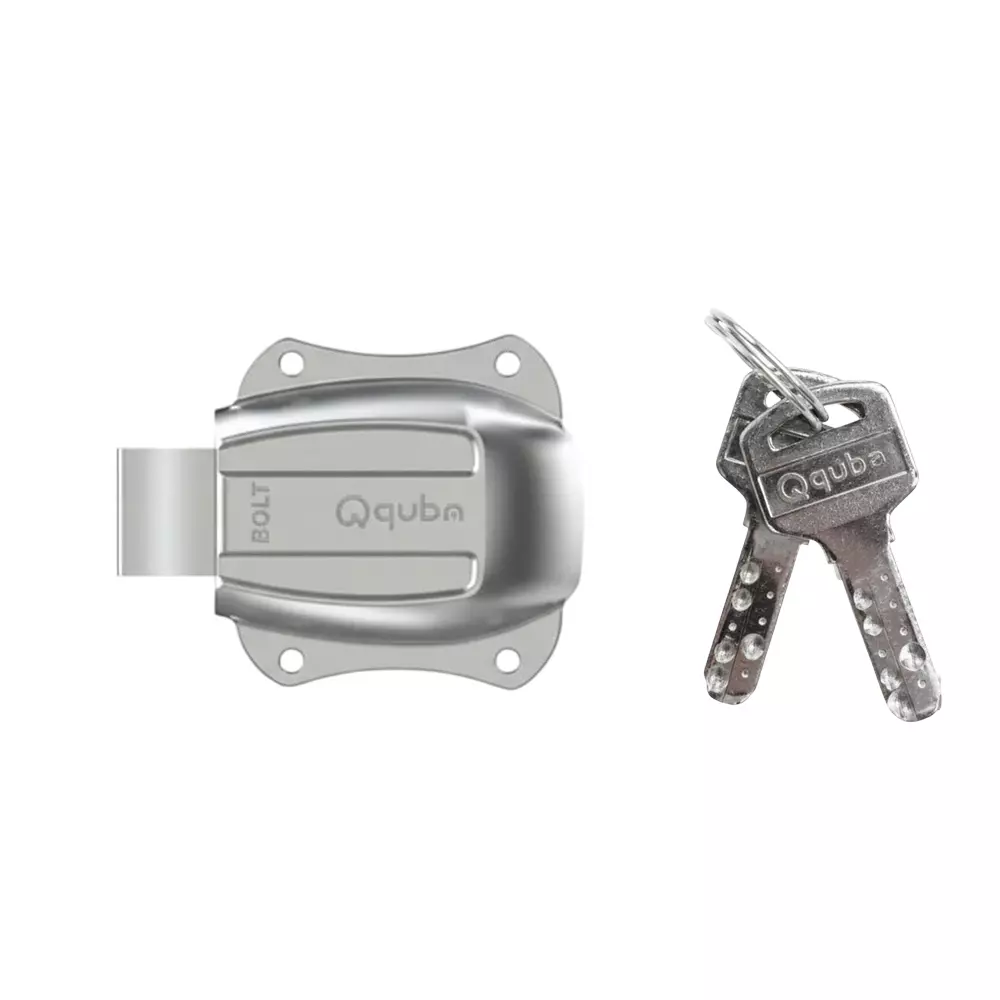 Quba Bolt Cupboard Lock 25 mm SS Finish, Q Bolt C