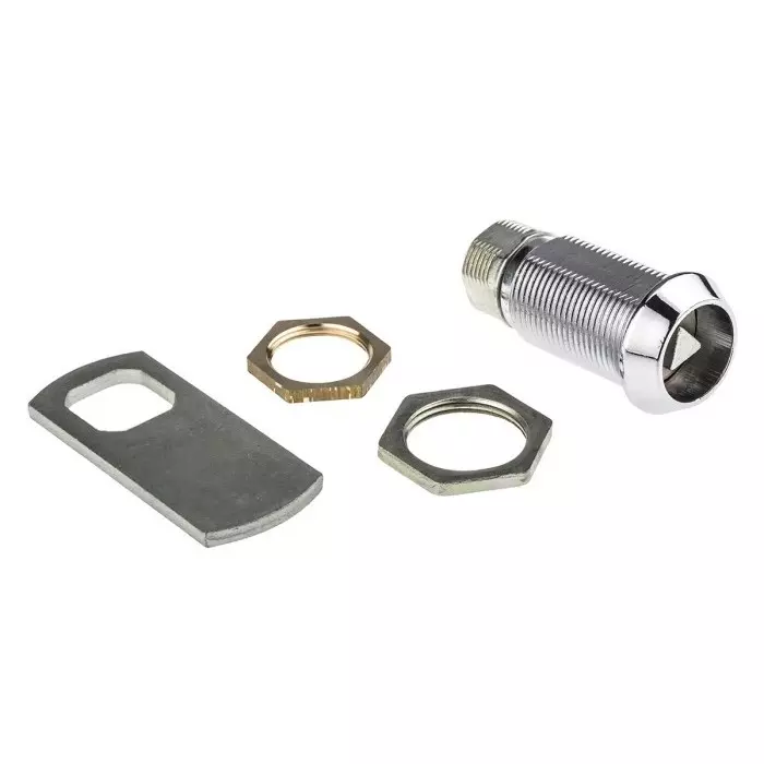 Euro-Locks a Lowe Fletcher group Company Camlock 32.7 mm Panel-to-Tongue 20.1x17.6 mm Cutout Triangle Head Unlock, F7B-02-2
