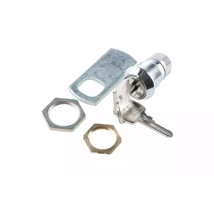 Euro-Locks Camlock 19 mm Panel-to-Tongue 20.1x17.6 mm Cutout Key Unlock, F6E-03-2