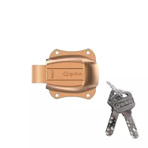 Quba Bolt Cupboard Lock 30 mm RG Finish, Q Bolt C