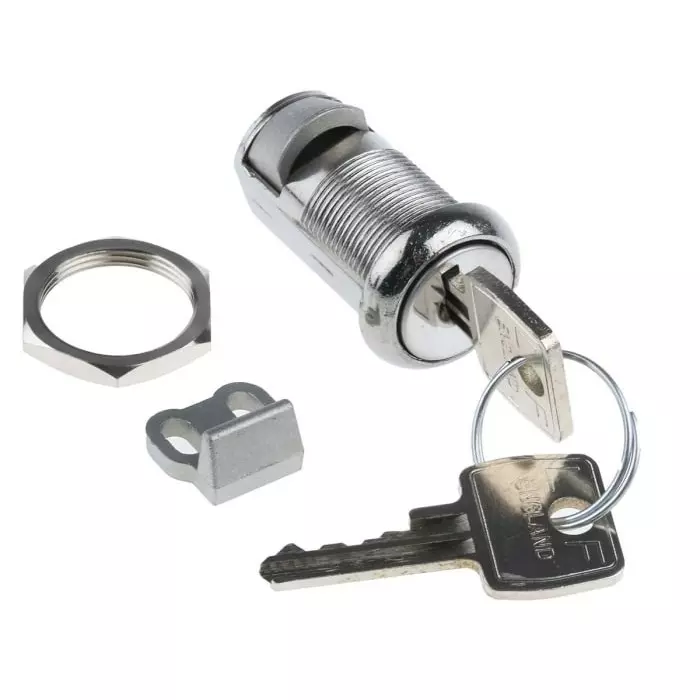 Euro-Locks a Lowe Fletcher group Company Camlock 20 mm Panel-to-Tongue 19.1x16.6 mm Cutout Key Unlock, 305012