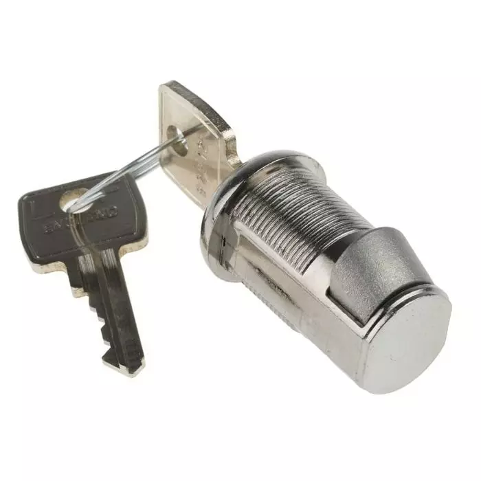 Euro-Locks a Lowe Fletcher group Company Camlock 20 mm Panel-to-Tongue 19.1x16.6 mm Cutout Key Unlock, 305012