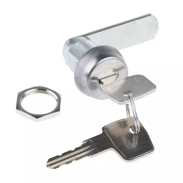 Euro-Locks a Lowe Fletcher group Company Stainless Steel Camlock 22 mm Panel-to-Tongue 19.1x16 mm Cutout Key Unlock, 1414014