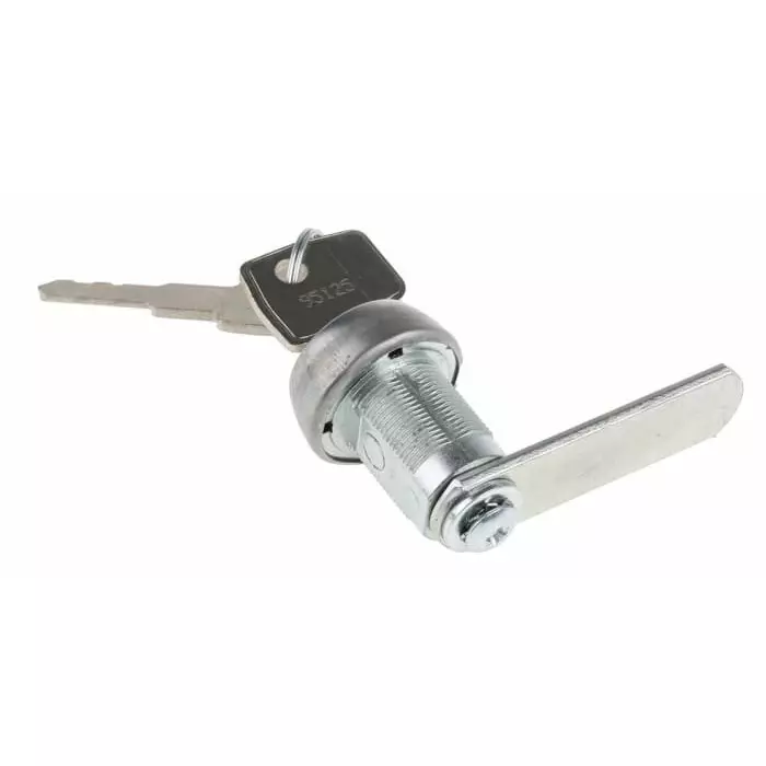 Euro-Locks a Lowe Fletcher group Company Stainless Steel Camlock 22 mm Panel-to-Tongue 19.1x16 mm Cutout Key Unlock, 1414014