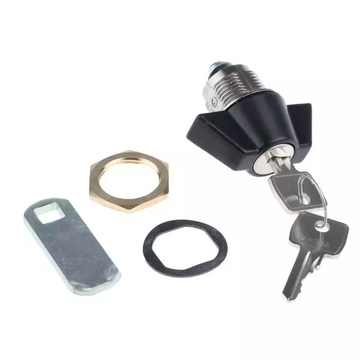 Euro-Locks a Lowe Fletcher group Company Camlock 16 mm Panel-to-Tongue 23x20.2 mm Cutout Key Unlock, F384-01-1