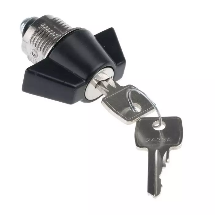 Euro-Locks a Lowe Fletcher group Company Camlock 16 mm Panel-to-Tongue 23x20.2 mm Cutout Key Unlock, F384-01-1