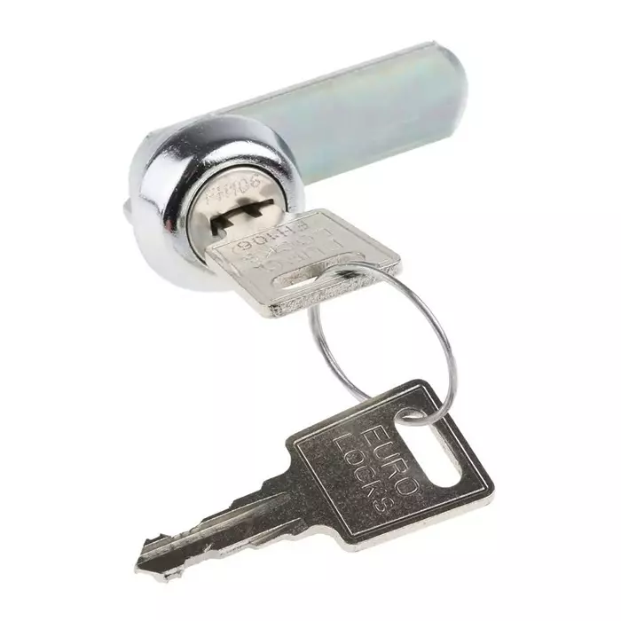 Euro-Locks a Lowe Fletcher group Company Camlock 9.5 mm Panel-to-Tongue 20.3x17.7 mm Cutout Key Unlock, F143-03-2