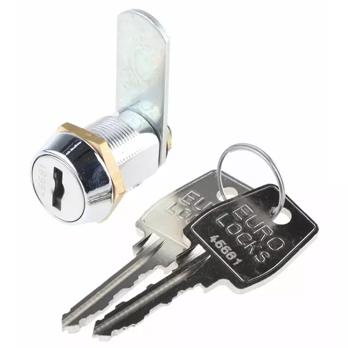Euro-Locks a Lowe Fletcher group Company Camlock 20 mm Panel-to-Tongue 19.1x16.1 mm Cutout Key Unlock, 0806/51/2
