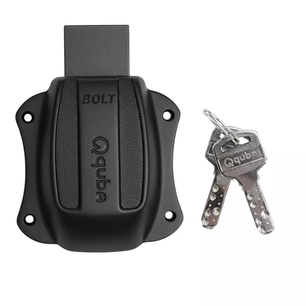 Quba Bolt Drawer Lock 20 mm JBM Finish, Q Bolt D