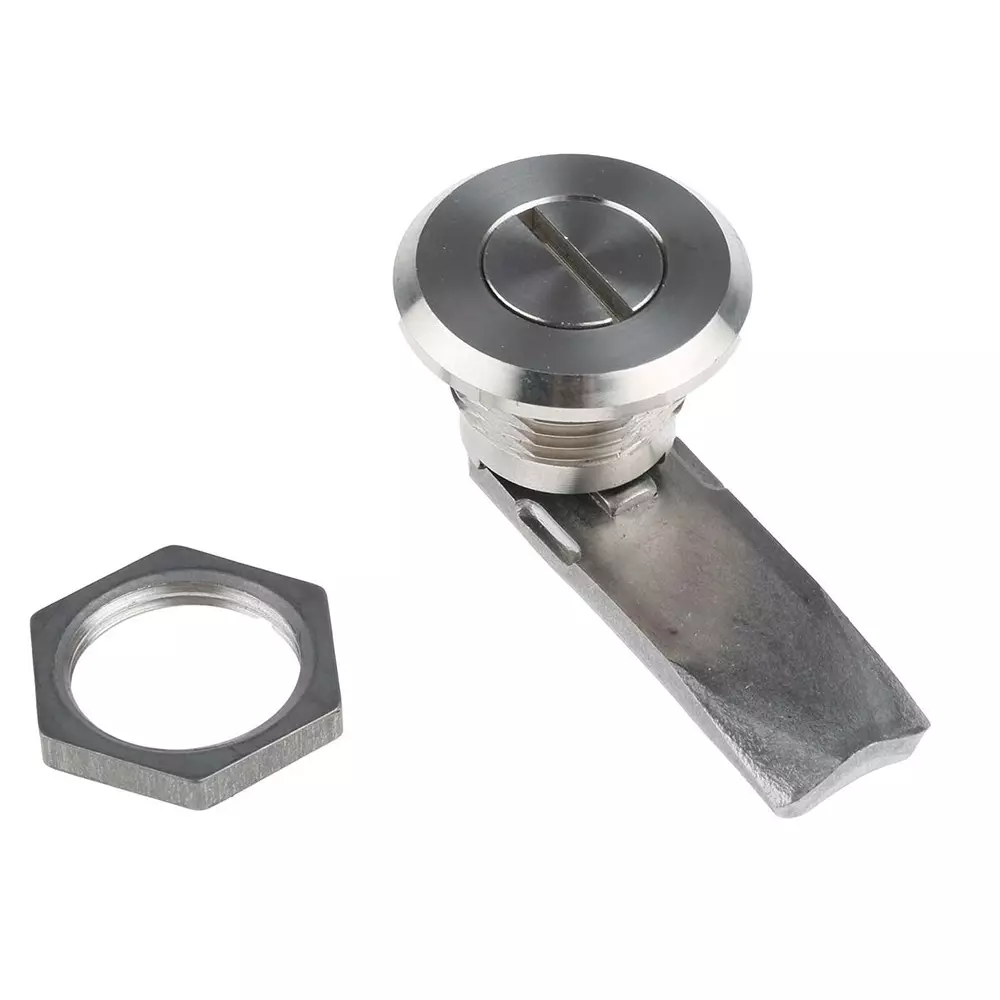 RS PRO Slotted Head Lock Stainless Steel Silver IP69 Keyed 28 mm 20.2x22.2 mm, 7293189