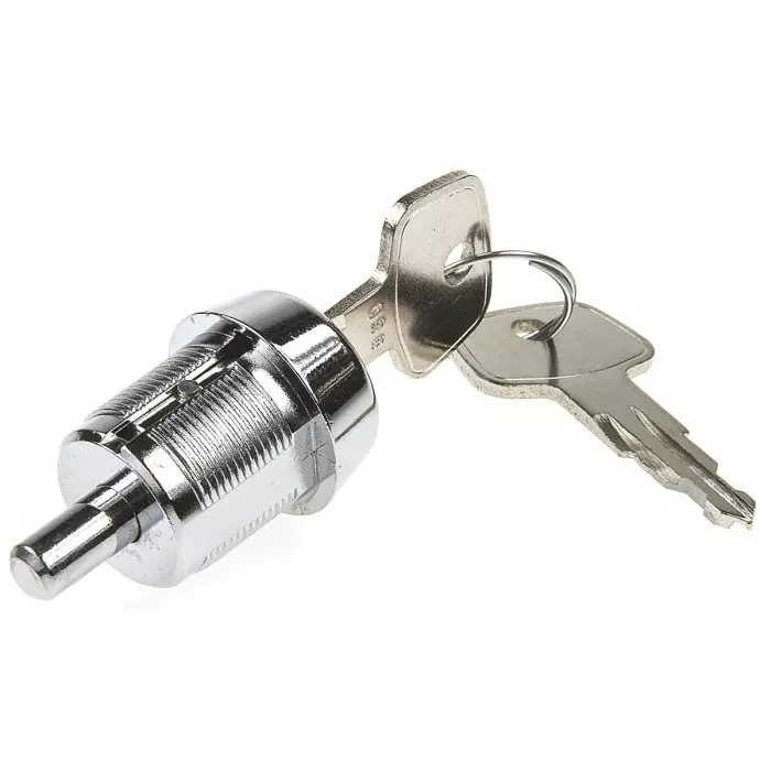 Euro-Locks a Lowe Fletcher group Company Camlock 20.5 mm Panel-to-Tongue 21.5x19.1 mm Cutout Push Unlock, B376002