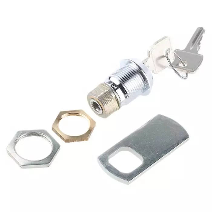Euro-Locks Camlock 19 mm Panel-to-Tongue 20.1x17.6 mm Cutout Key, F6E-03-2