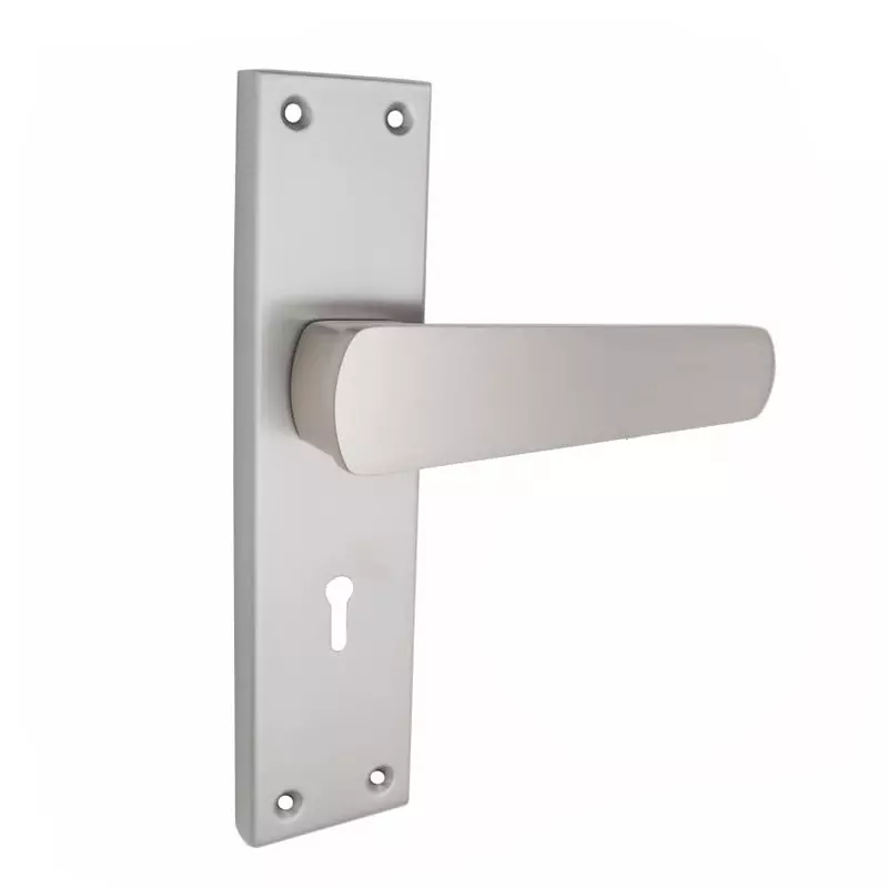 Harrison B-777 Series Mortise Lock Set 60 mm Aluminium SS/CP Finish with 3 Keys, 23611