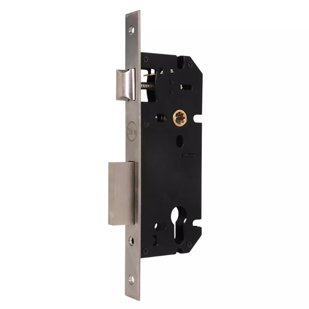 Yale Premium Residential Mortise Locks 45 mm Backset Stainless Steel Finish Brass with Reversible Latch Lock, 24-8545 BRSS04-S