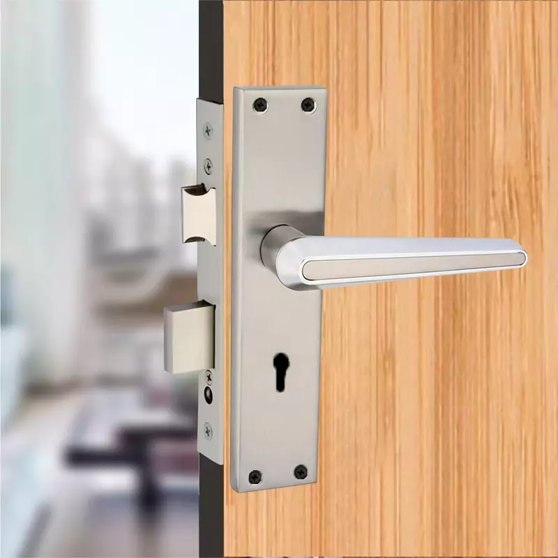 Harrison S-100 Series Mortise Lock Set Zamak 3 SS/CP Finish with 3 Keys, 30601