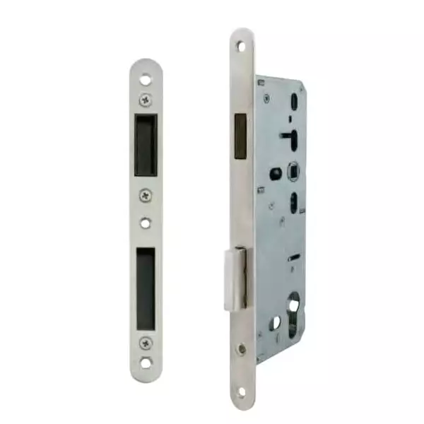 Yale Premium Residential Mortise Lock 85 mm C2C Satin Steel Finish 50 mm Backset Steel, YSM 8550
