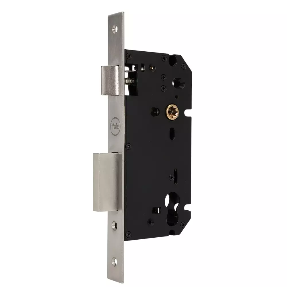 Yale Premium Residential Mortise Locks With Latch and Deadbolt 60 mm Backset Stainless Steel Finish Brass, 24-8560 BRSS04-S