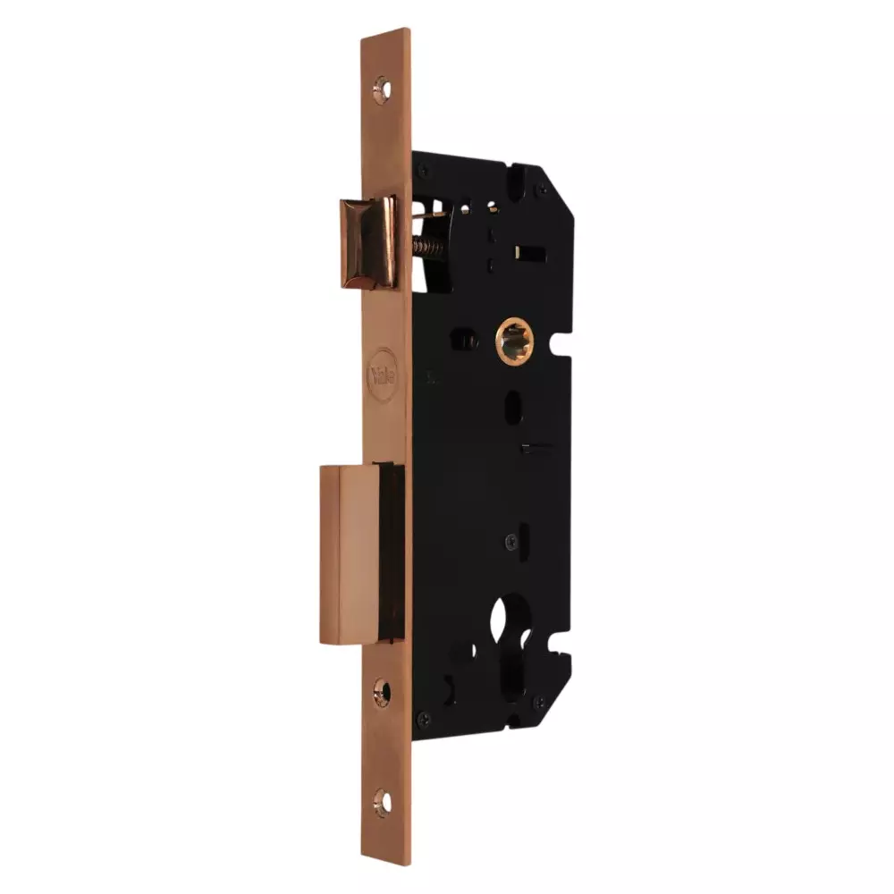 Yale Premium Residential Mortise Locks 45 mm Backset PVD Rose Gold Finish Brass with Reversible Latch Lock, 24-8545 BRSS04 PRG